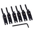 ITSELFER 6PCS/Set Locked String Saddle Tremolo Bridge Guitar Bridge