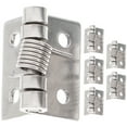ITSELFER 6pcs Door Hinge 2.5 Inch Spring Loaded Hinge Garage Self