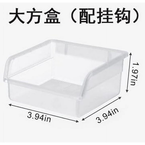 ITSELFER 6pcs Pegboard Bins Kit Pegboard Parts Storage Tool Peg Borad Workbench Bins Organize Hardware Attachments Accessories