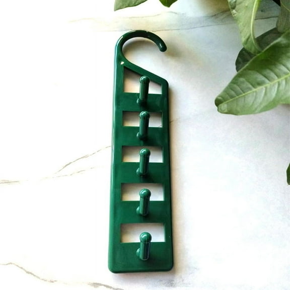 ITSELFER 6pcs Space Saving Hangers For Closet Organizers And Storage Heavy Duty Plastic Multi Hangers For Jeans Pants Shirts Sweaters Essential Dorm Room Organizer