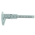 ITSELFER 80mm Mini Plastic Sliding Vernier Caliper Button Jewelry Size