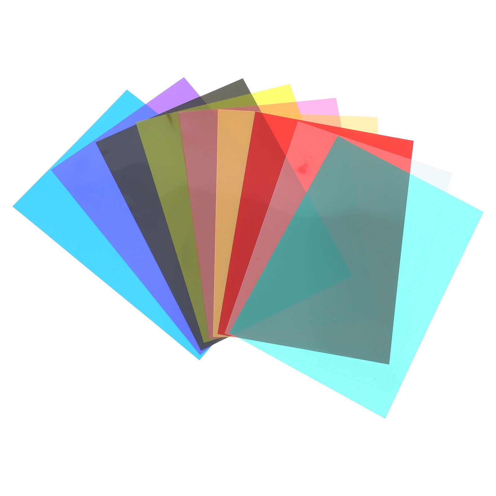 ITSELFER 9pcs Light Filters Light Diffuser Film Lighting Gels Color