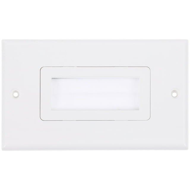 ITSELFER Brush Wall Plate Cord Hider Pass Through Wall Plate Pass