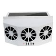 ITSELFER Car Solar Exhaust Fan Car Fan Solar Cooling Vent Exhaust Fan