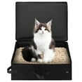 ITSELFER Cat Travel Litter Box Portable Litter Box Cat Litter Box