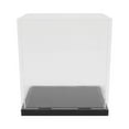 ITSELFER Clear Acrylic Display Case Assemble Countertop Box Cube