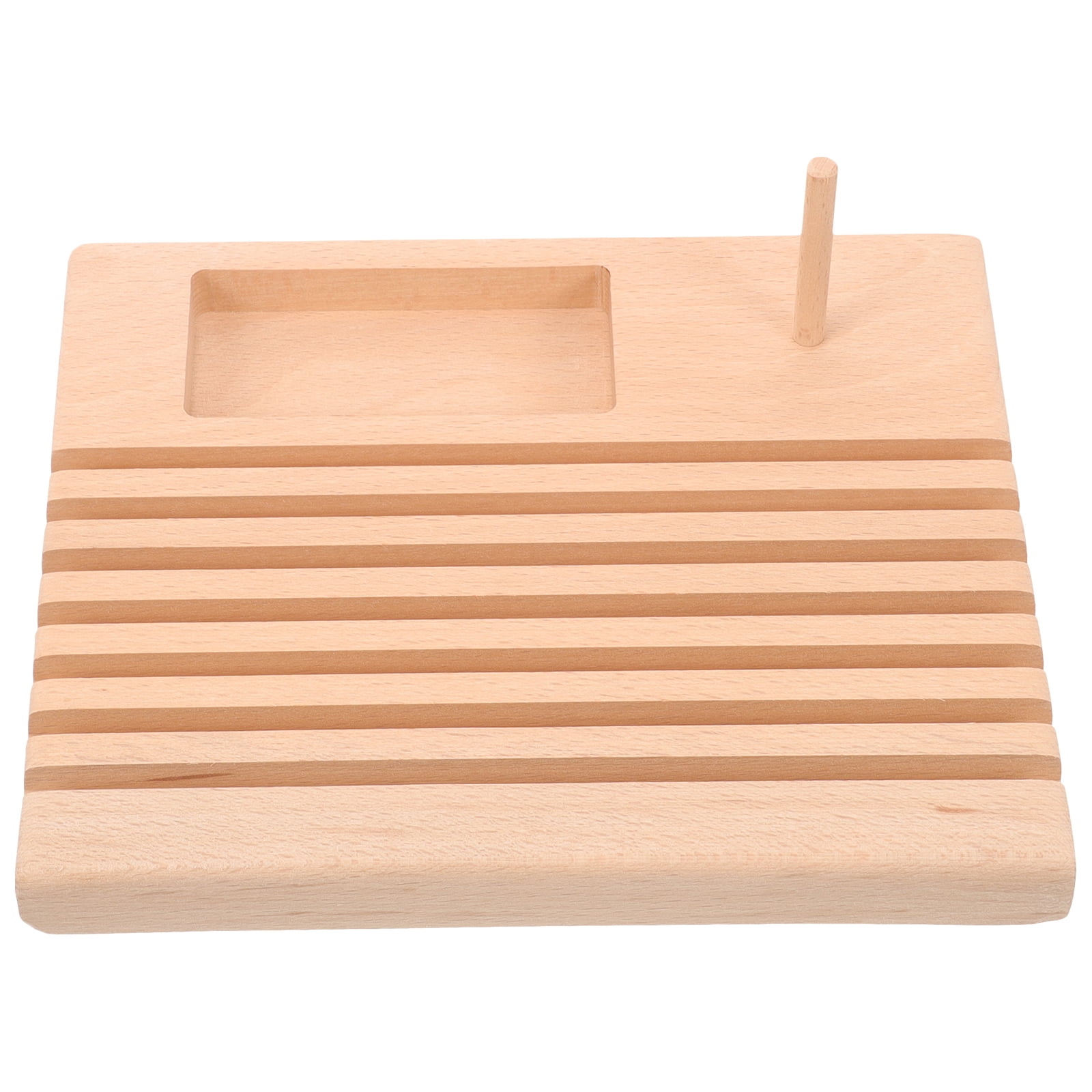 ITSELFER Convenient Spool Ruler Holder Wooden Sewing Template Thread ...