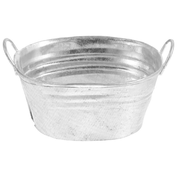 RENACLIPY Mini Dollhouse Accessories Iron Shower Basin 1 Piece for Dollhouse Decoration