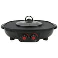 ITSELFER Double Control Roasting Pot Electric Barbecue Hotpot Oven