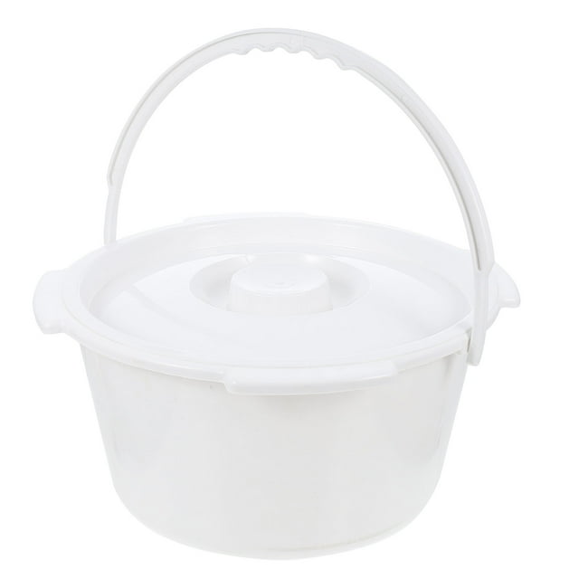 ITSELFER Elder Plastic Spittoon Thickened Adult Chamber Pot Covered