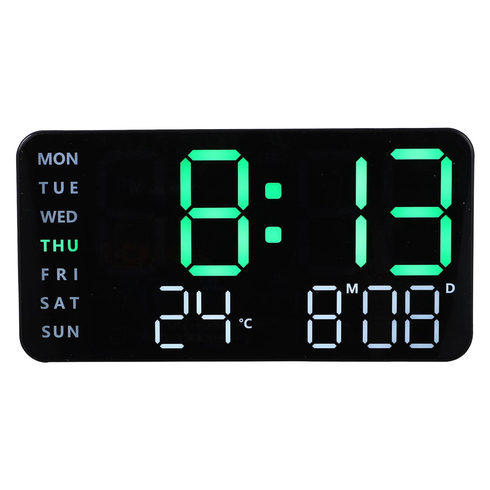 ITSELFER Electric Clock Led Clock Multi-use Clear Display Clock Beside ...