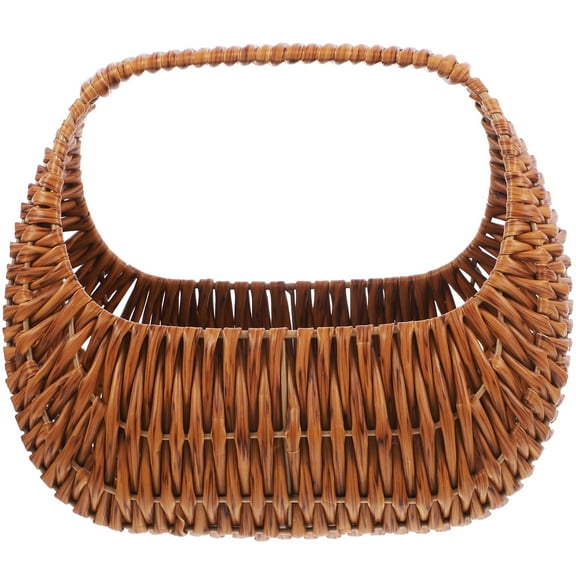 ITSELFER Flower Girl Basket for Wedding Vintage Handwoven Candy Gift Basket Picnic Basket