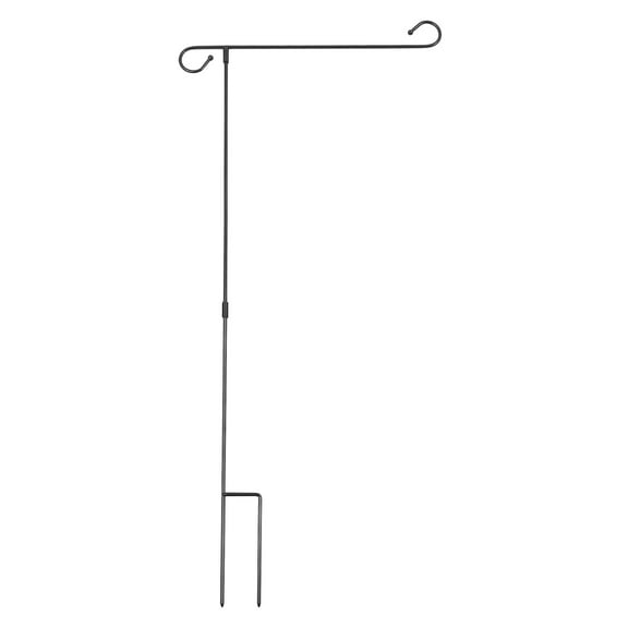 ITSELFER Garden Iron Flag Pole Outdoor Yard Flags Stand Holder Banner Bracket Flag Post Flag Pole