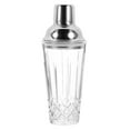 ITSELFER Glass Cocktail Shaker Glass Shaker with Lid Cocktails Drink