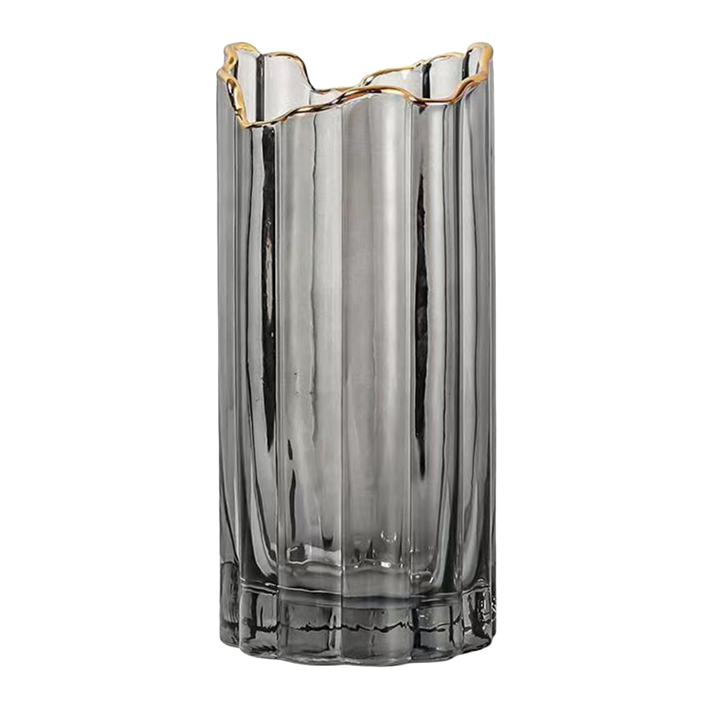 ITSELFER Glass Vase Desktop Flower Vase Dried Flowers Container Garden