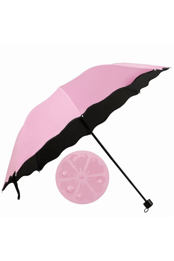 Japanese Folding Umbrella With Uv Pink Parasol Compact And Portable Windproof And Unbreakable Ideal For Backpack Or Purse