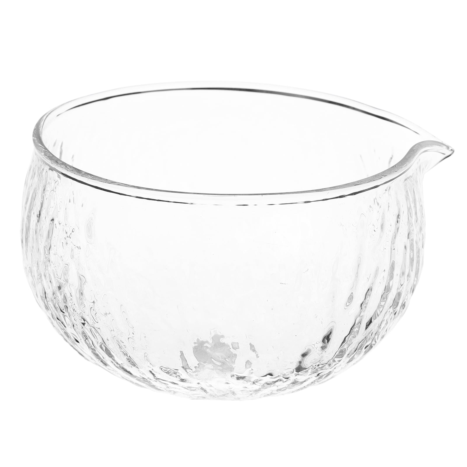 ITSELFER Matcha Bowl With Spout Glass Matcha Bowl Clear Japanese Matcha