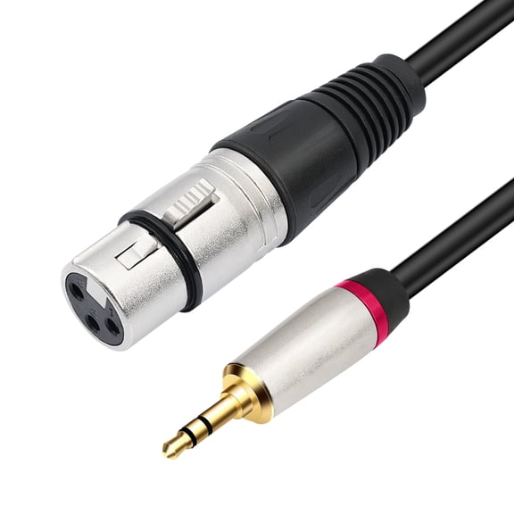 ITSELFER Mini XLR Male to TRS Plug to Mini XLR Connector 3-Pin Mini XLR Headphones Adapters for Stereo Audio Equipment Accessories