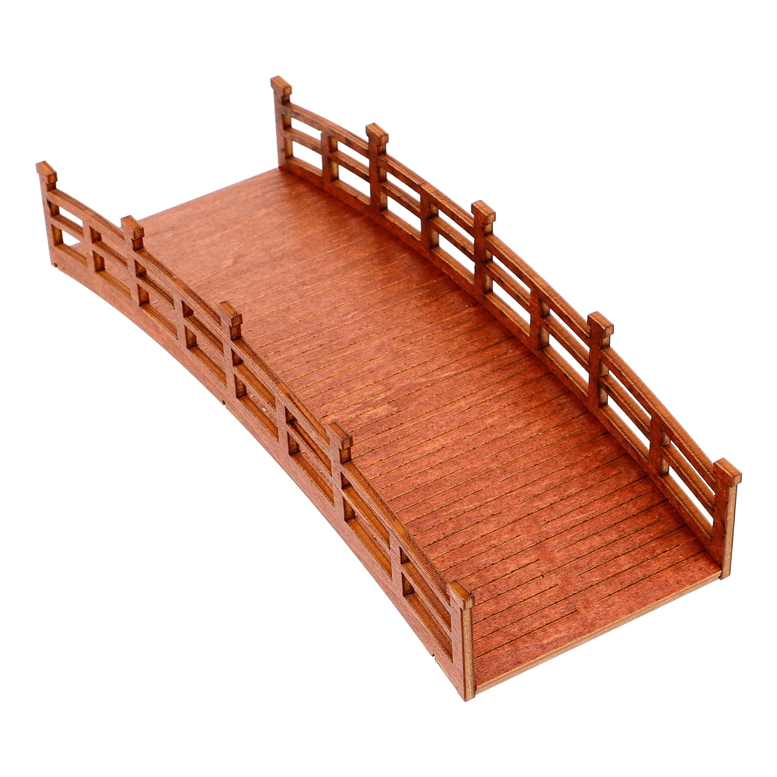 ITSELFER Miniature Wood Bridge Model Fake Bridge Model Wooden Bridge