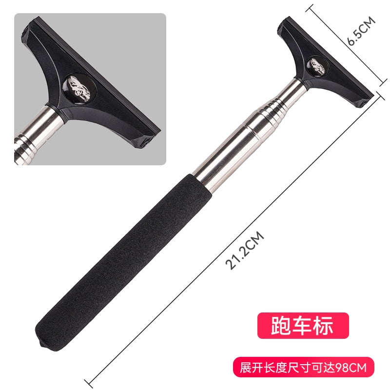 ITSELFER Multifunctional Windshield Cleaning Tool With Telescopic Handle For Car Side Mirrors And Windshields Portable Squeegee For Car Detailing And Water Removal