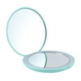 ITSELFER Portable 10x Magnifying Makeup Mirror Mini LED Round Mirror