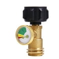 ITSELFER Propane Tank Adapter With Pressure Gauge Level Indicator