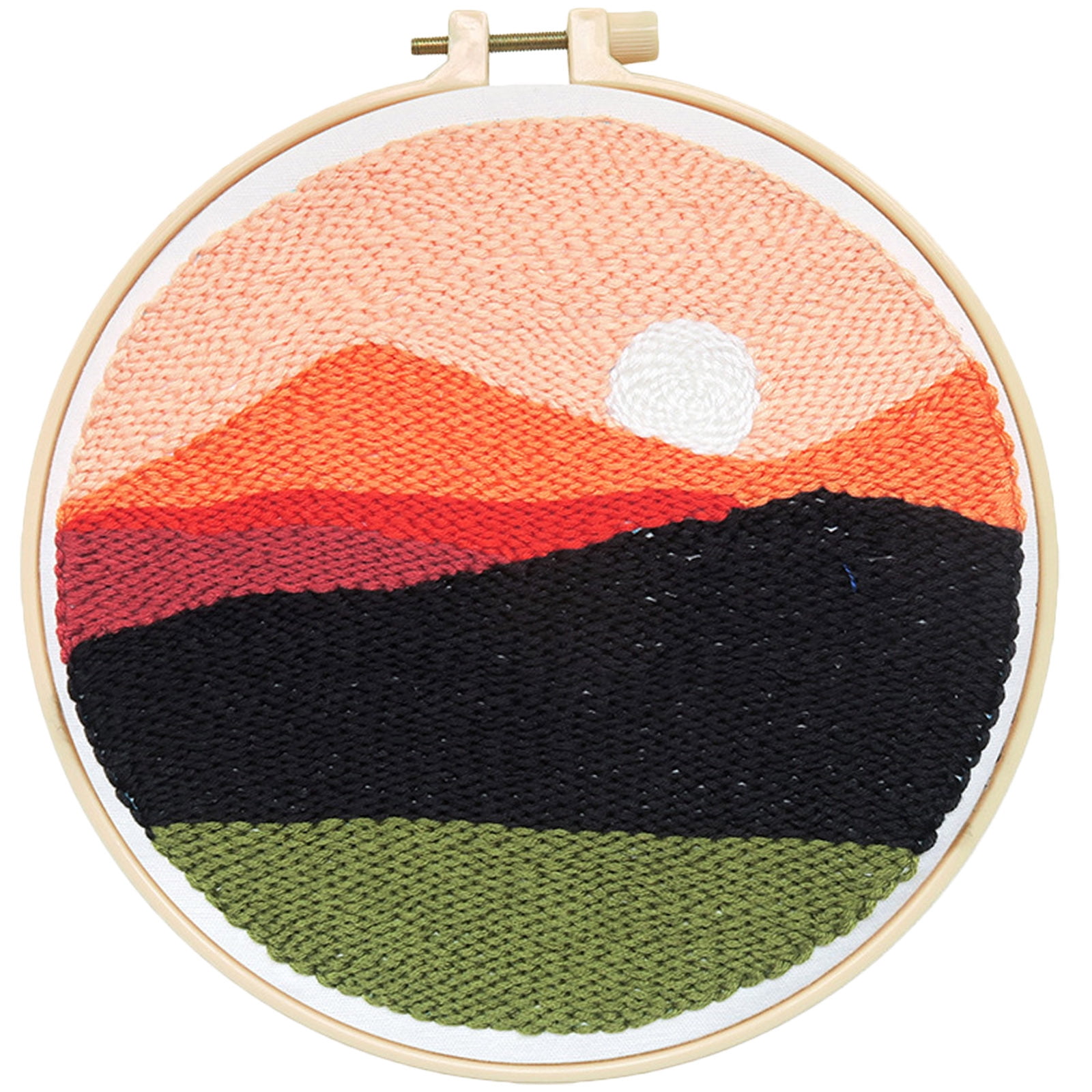 ITSELFER Punch Needle Kit Punch Needle Fabric Sewing Needle Tools for