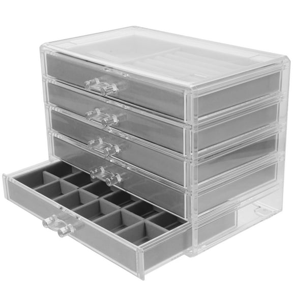 ITSELFER Rock Collection Box Multi Grid Display Case Rock Storage Organizer Crystal Storage Case Rock Case
