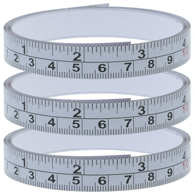 ITSELFER SelfAdhesive Precision Measuring Tapes, Dual Scale Ruler