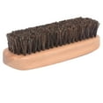 ITSELFER Shoe Brush Horsehair Large Professional Boot Shoe Shine and