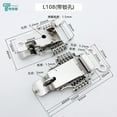 thumbnail image 2 of 2Pcs 304 Stainless Steel Double Spring Loaded Suitcase Chest Tool Box Locking Hardware Toggle Latch Hasp BuckleW/Screws (S 2 of 13