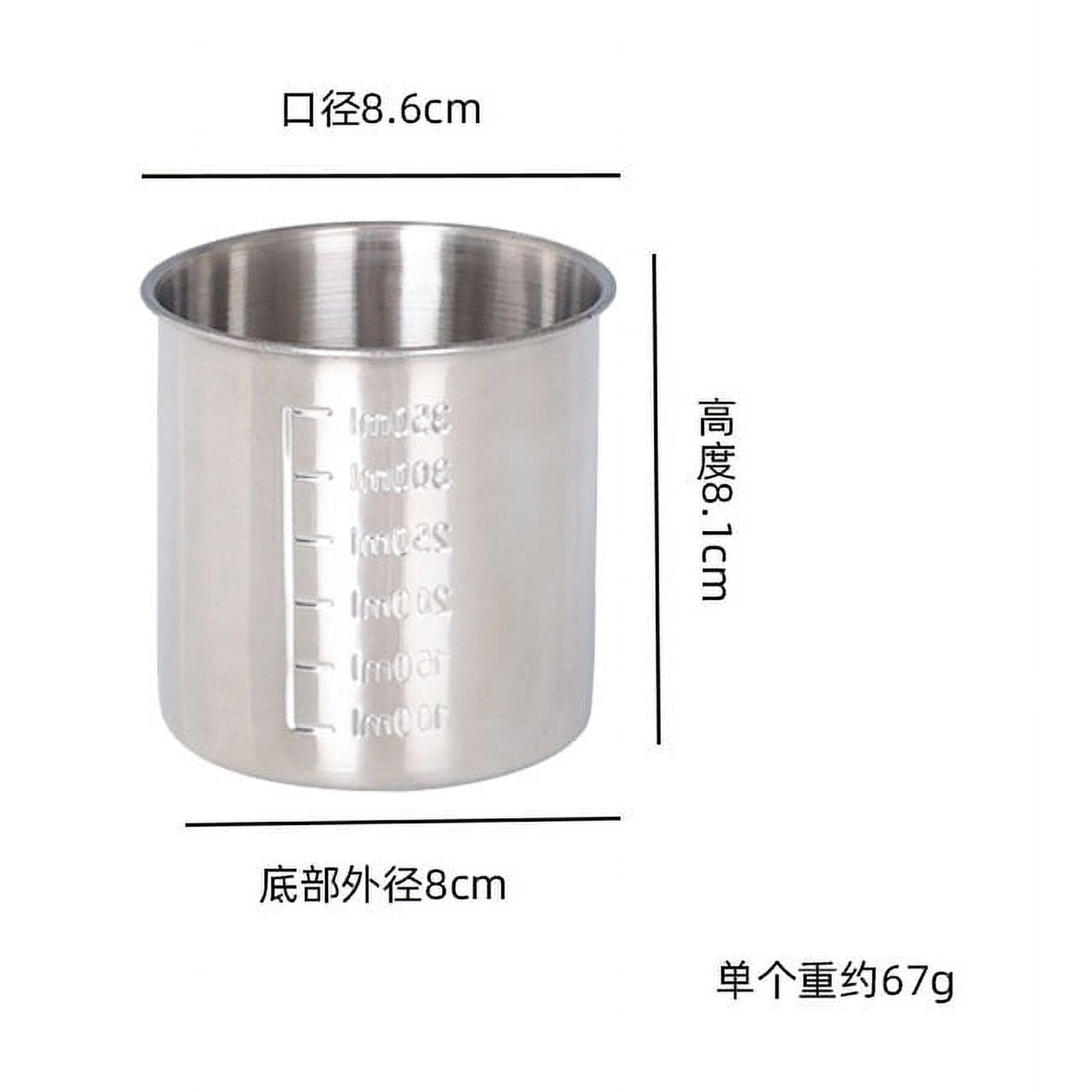 ITSELFER Stainless Steel Measuring Cup for Baking and Rice Precise