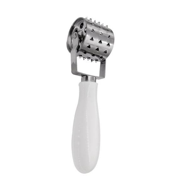 ITSELFER Stainless Steel Roll Meat Maker Steak Meat Loosening Machine Steak Tenderizers Kitchen Rolling Meat Tenderizing Needle Hamstring (White)