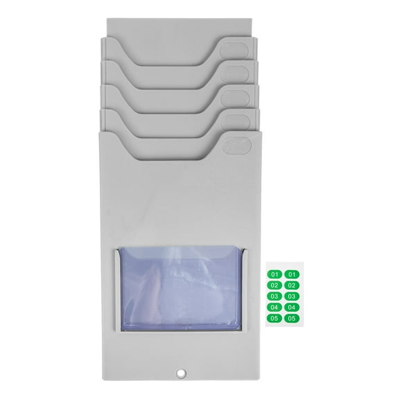 ITSELFER Time Card Rack Warehouse Material Card Rack Hanging Time Card Holder Material Shelf
