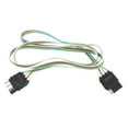 ITSELFER Trailer Light Wiring Harness Kit 4 Pin Trailer Connector Flat