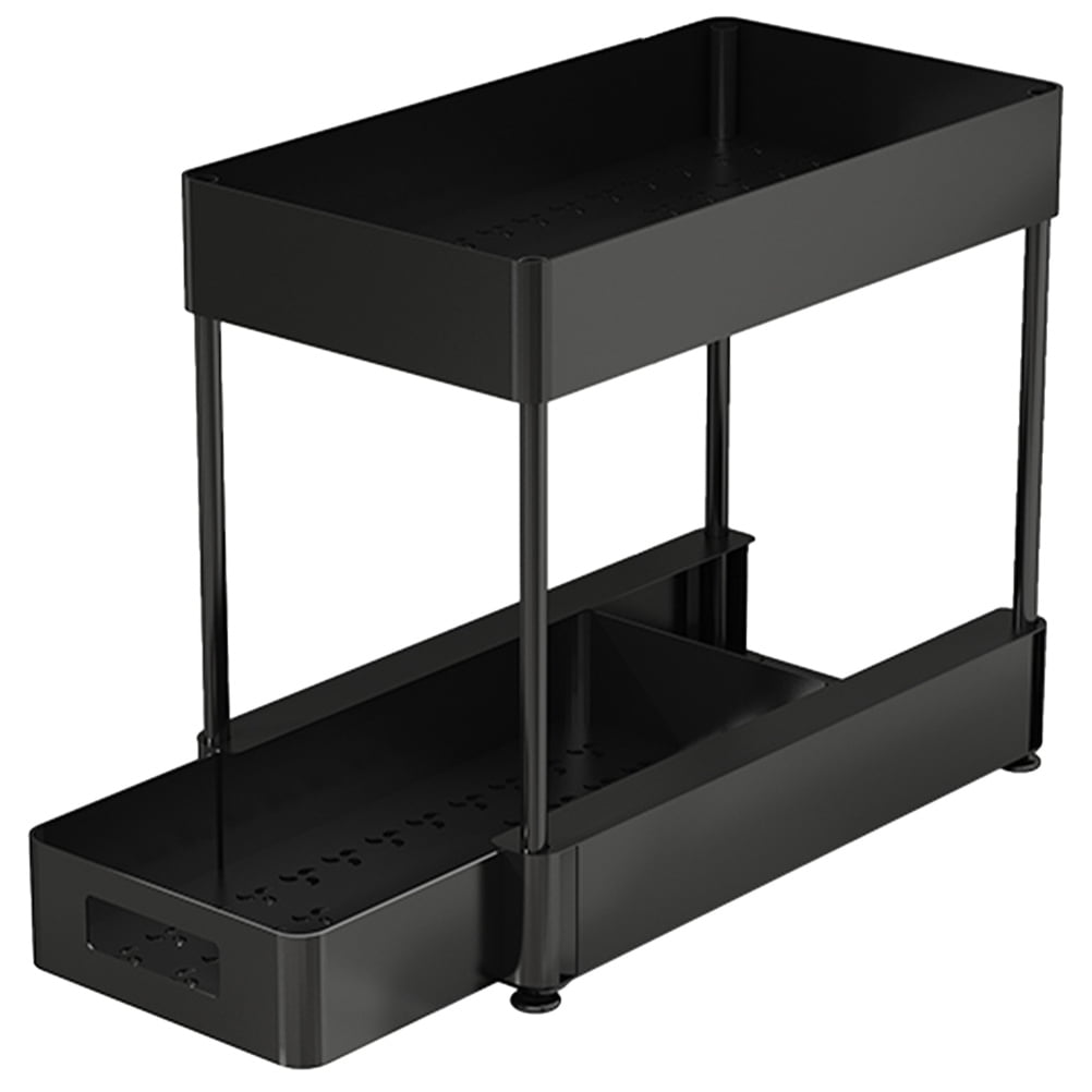 ITSELFER Under Sink Organizer And Storage 2tier Kitchen Bathroom