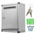 ITSELFER Wall Mount Letter Box Stainless Steel Mailbox Outdoor