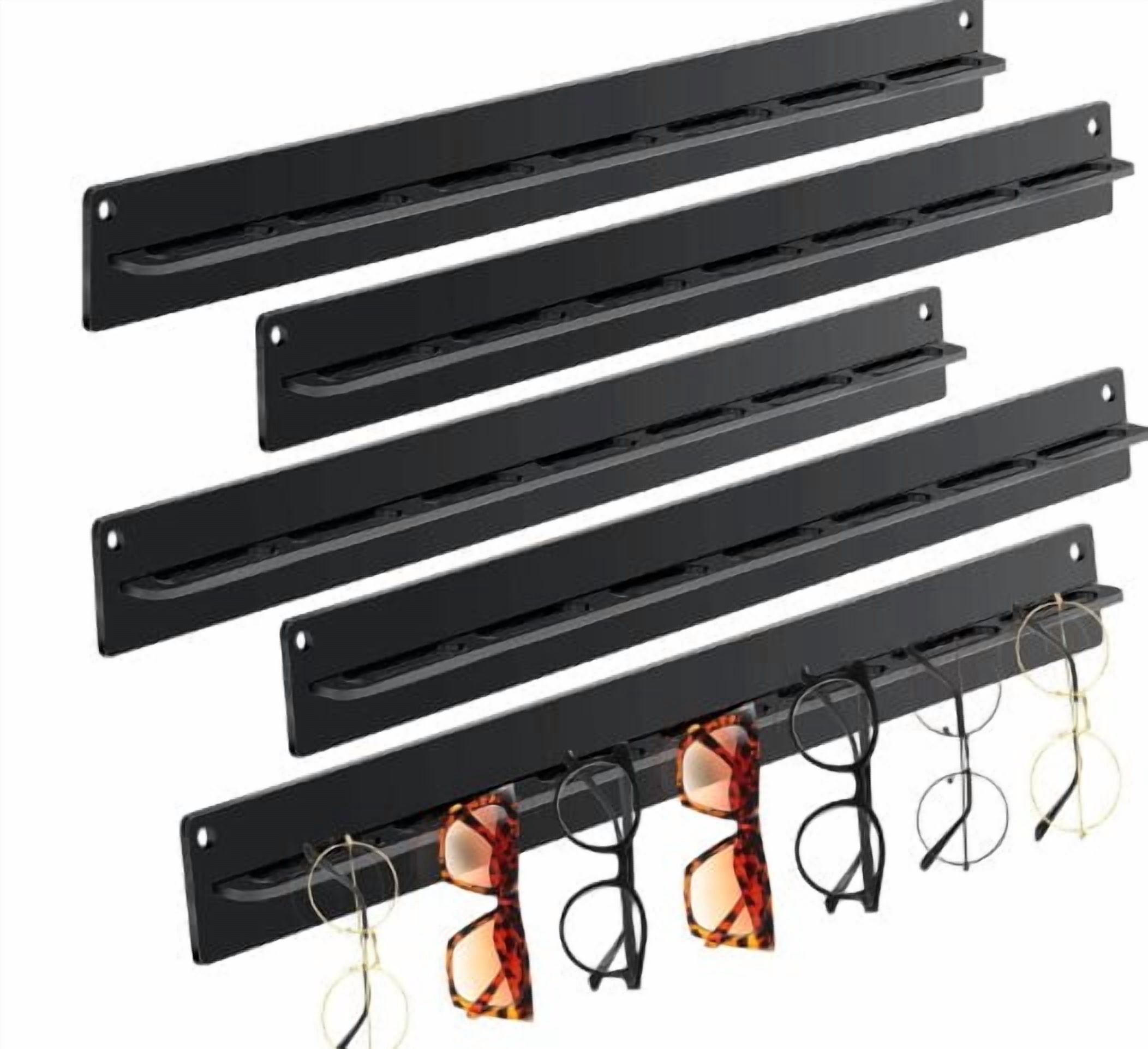 ITSELFER Wall-Mounted Acrylic Sunglass Organizer Space-Saving ...