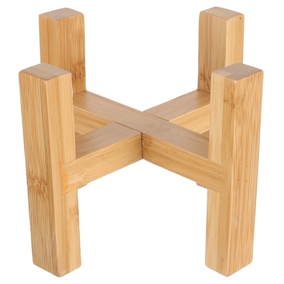ITSELFER Wood Planter Pot Tray Flower Pot Rack Standing Bonsai Holder Home Decoration
