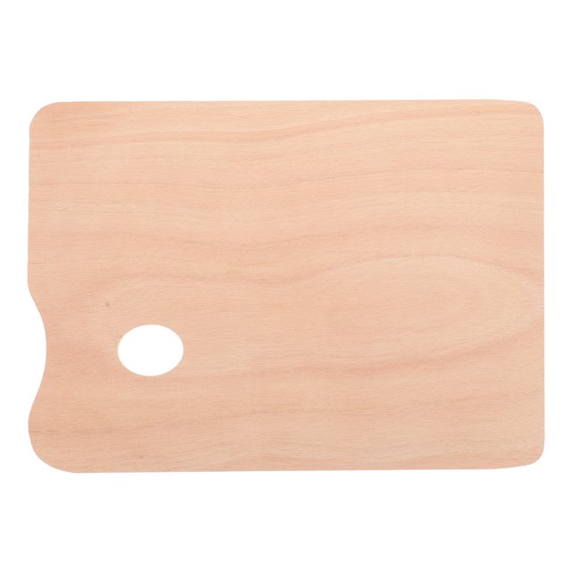 ITSELFER Wooden Painting Plates Wood Pigment Plate Acrylic Paint Tray