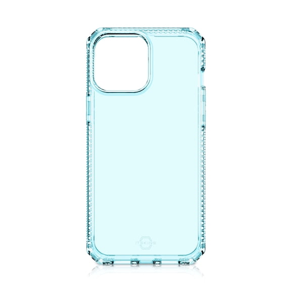 ITSKINS SPECTRUM-R CASE FOR IPHONE 13 (6.1") - 100% RECYCLED MATERIALS - CLEAR SERIES - LIGHT BLUE