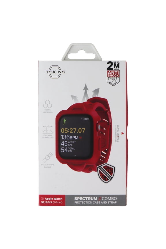 Spectrum Case & Band for Apple Watch SE/6/5/4 (40mm) - Red