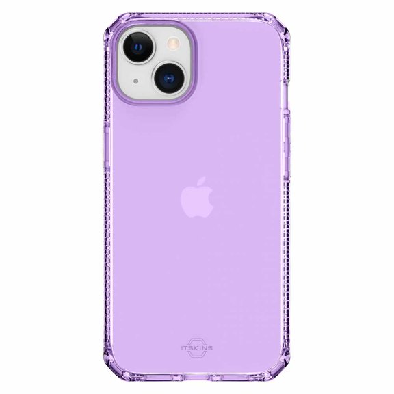 ITSKINS Spectrum_R Clear DropSafe Case Transparent Light Purple for iPhone 14/13 Cases
