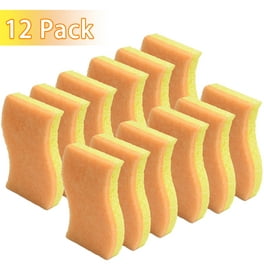 Stack kitchen sponges on yellow table background. Cleaning sponge. colorful  kitchen sponges. Background sponge - a Royalty Free Stock Photo from  Photocase