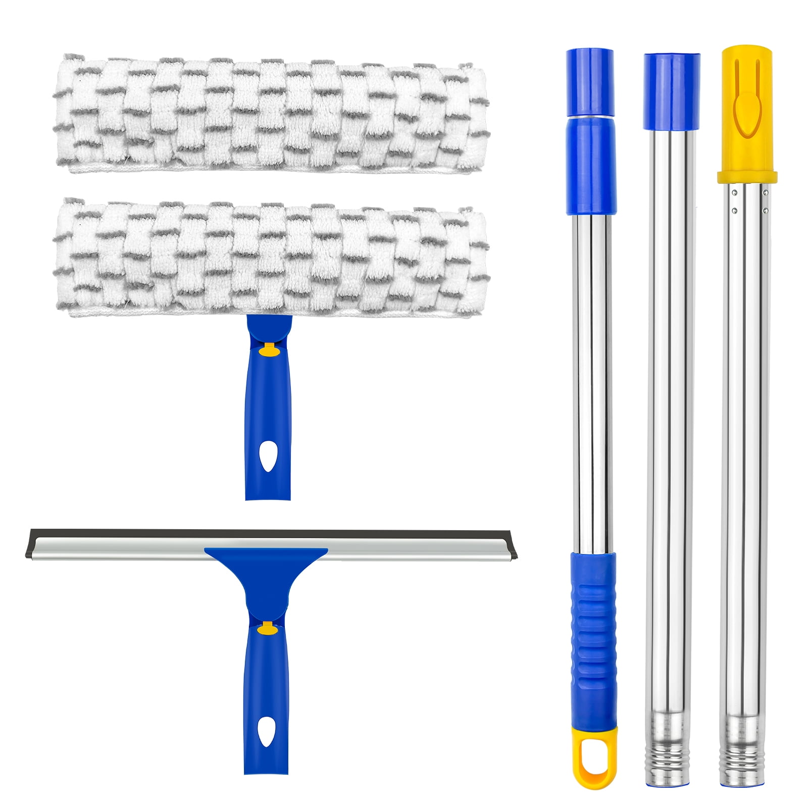 Window Squeegee Design ITTAHO, Window Squeegee, Extendable 12 inch, Swivel Design, 2 Pads ...