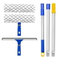 thumbnail image 1 of ITTAHO 60 inch Window Squeegee, Microfiber Scrubber Combi, Extendable 12" Window Cleaner Swivel Squeegee-2 Pads, 1 of 9