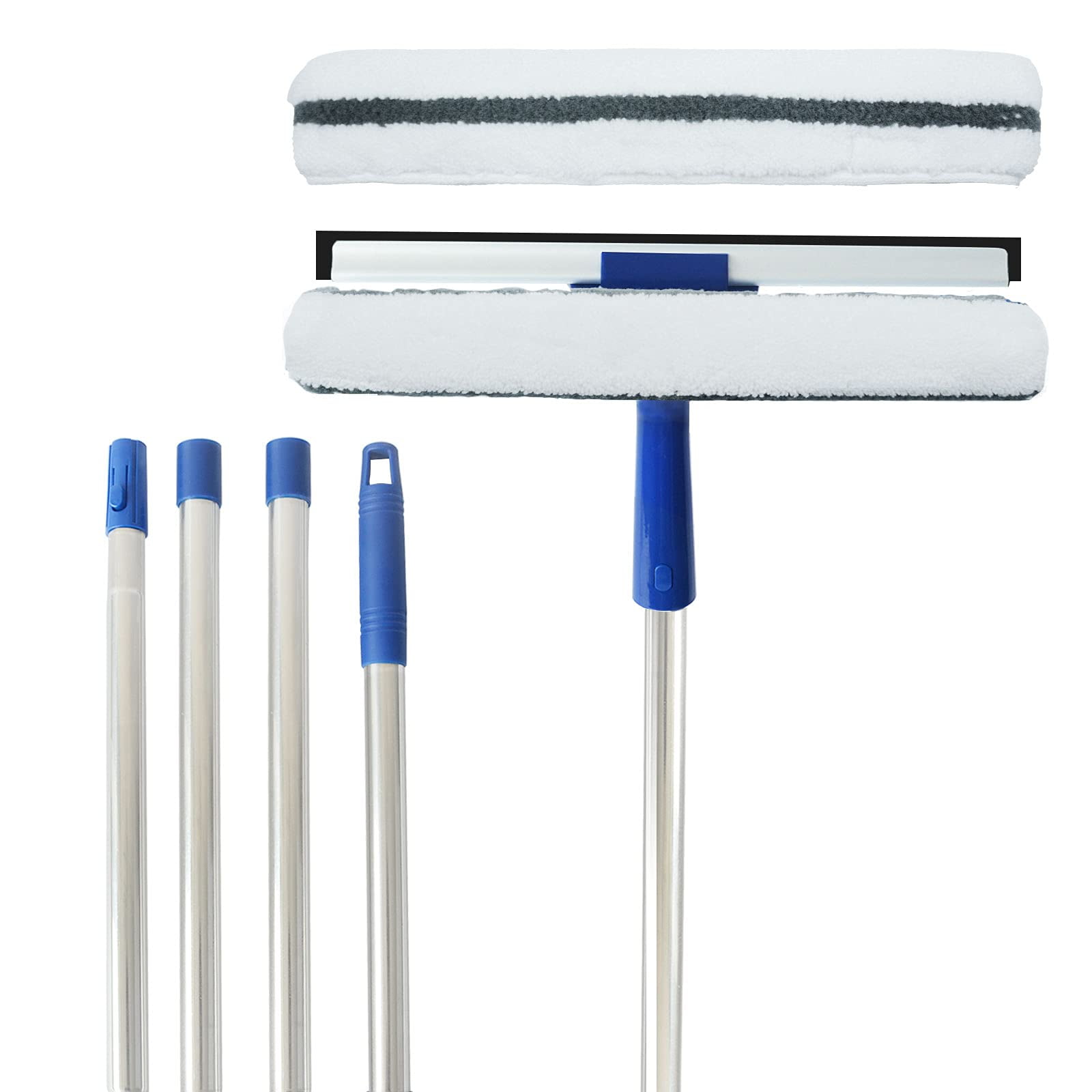 ITTAR Window Squeegee with 2 Sets Pole, Window Cleaner Squeegee & Rubb –  ittar