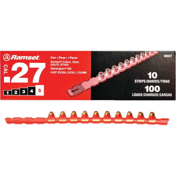 ITW BRANDS 00682 .27 Caliber Strip Load, Red, 100-Pack