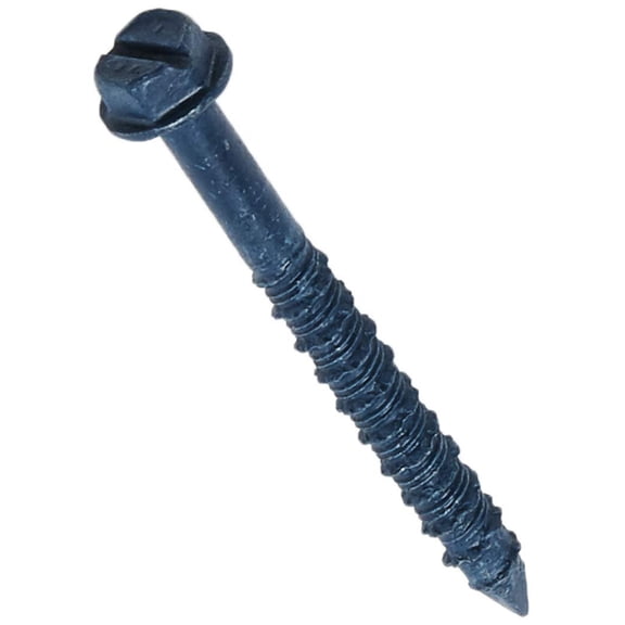 ITW Brands Concrete Anchor Hex Washer Head - Steel, Silver - 1/4" x 2.25"