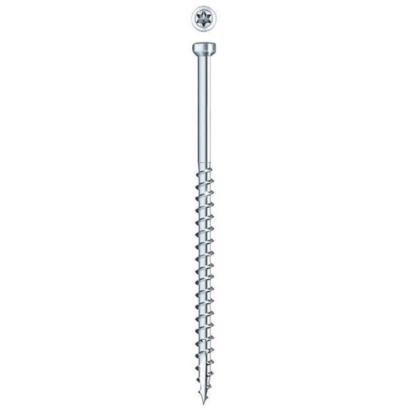 GRK #8 x 2 In. Star Drive White Steel Trim Screw (100-Count) 96060
